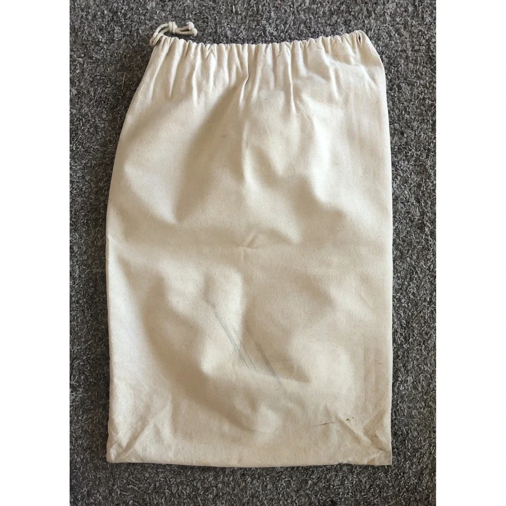 Vintage AUBURN TIGERS Laundry Tote BAG DRAWSTRING CINCH 17x26 Cream Canvas